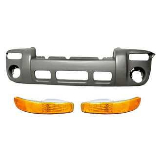 Sherman® - 3-Piece (Front Bumper Cover, Front Driver and Passenger Side Turn Signal/Parking Light) (Value Line)
