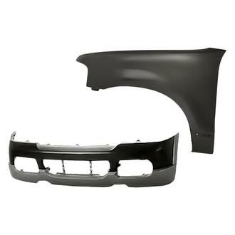 Sherman® - 2-Piece (Front Lower Bumper Cover, Front Driver Side Fender) (Value Line)