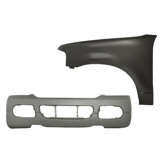 Sherman® - 2-Piece (Front Bumper Cover, Front Driver Side Fender) (Value Line)
