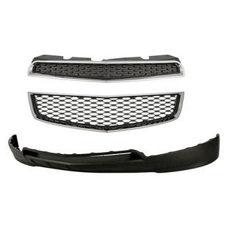 Sherman® - 3-Piece (Front Lower Bumper Cover, Lower Grille) (CAPA Certified)