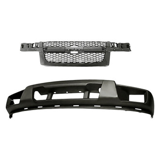 Sherman® - 2-Piece (Front Lower Bumper Cover, Grille) (Value Line)