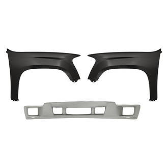 Sherman® - 3-Piece (Front Lower Bumper Cover, Front Driver and Passenger Side Fender) (Value Line)
