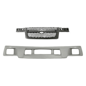 Sherman® - 2-Piece (Front Lower Bumper Cover, Grille) (Value Line)