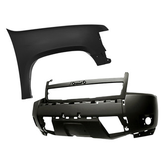 Sherman® - 2-Piece (Front Bumper Cover, Front Passenger Side Fender) (CAPA Certified)