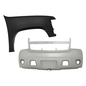 Sherman® - 2-Piece (Front Bumper Cover, Front Passenger Side Fender) (CAPA Certified)