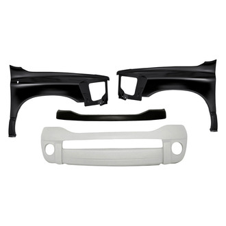 Sherman® - 4-Piece (Front Upper Bumper Cover, Front Driver and Passenger Side Fender) (Value Line)