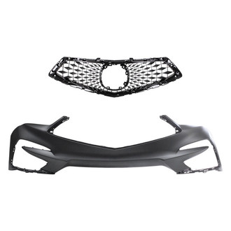 Sherman® - 2-Piece (Front Bumper Cover, Grille) (CAPA Certified)