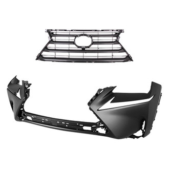Sherman® - 2-Piece (Front Bumper Cover, Grille) (CAPA Certified)
