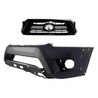 Sherman® - 2-Piece (Front Bumper Cover, Grille) (Value Line)