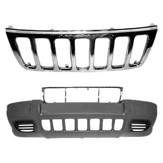 Sherman® - 2-Piece (Front Bumper Cover, Grille) (Value Line)
