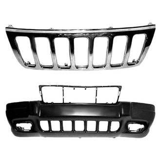 Sherman® - 2-Piece (Front Bumper Cover, Grille) (Value Line)