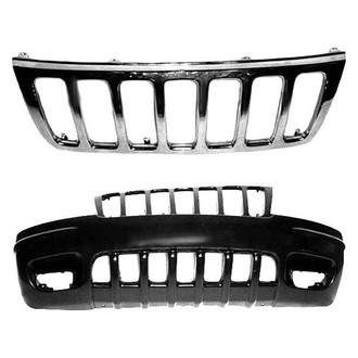 Sherman® - 2-Piece (Front Bumper Cover, Grille) (Value Line)
