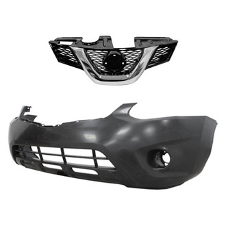 Sherman® - 2-Piece (Front Bumper Cover, Grille) (CAPA Certified)
