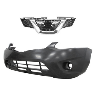 Sherman® - 2-Piece (Front Bumper Cover, Grille) (CAPA Certified)