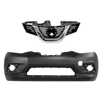 Sherman® - 2-Piece (Front Bumper Cover, Grille) (CAPA Certified)