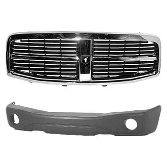 Sherman® BNDL-230805 - 2-Piece (Front Bumper Cover, Grille) (Value Line)