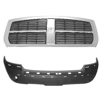 Sherman® - 2-Piece (Front Bumper Cover, Grille) (Value Line)