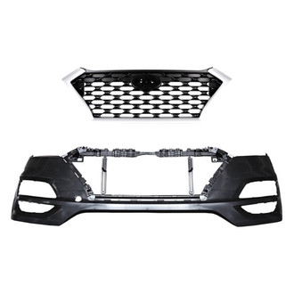 Sherman® - 2-Piece (Front Bumper Cover, Grille) (CAPA Certified)