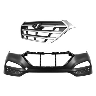 Sherman® - 2-Piece (Front Bumper Cover, Grille) (CAPA Certified)
