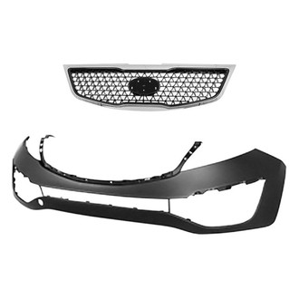 Sherman® BNDL-231134 - 2-Piece (Front Bumper Cover, Grille) (CAPA Certified)