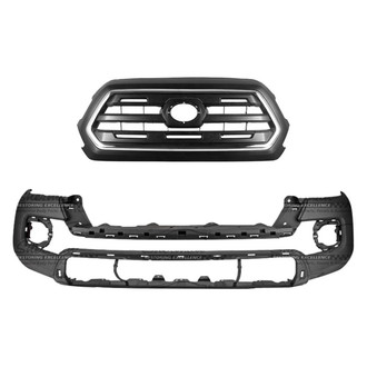 Sherman® - 2-Piece (Front Bumper Cover, Grille) (CAPA Certified)