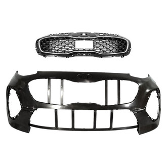 Sherman® - 2-Piece (Front Bumper Cover, Grille) (CAPA Certified)