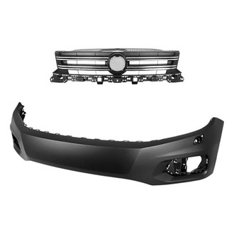 Sherman® - 2-Piece (Front Bumper Cover, Grille) (CAPA Certified)