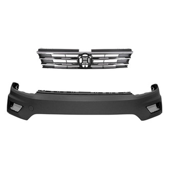 Sherman® - 2-Piece (Front Bumper Cover, Grille) (CAPA Certified)