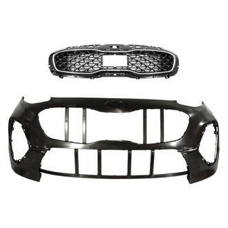 Sherman® - 2-Piece (Front Bumper Cover, Grille) (Value Line)