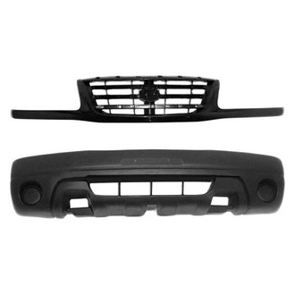 Sherman® BNDL-233356 - 2-Piece (Front Bumper Cover, Grille) (Value Line)