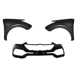 Sherman® - 3-Piece (Front Bumper Cover, Driver and Passenger Side Fender) (Value Line)