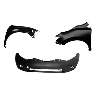 Sherman® - 3-Piece (Front Bumper Cover, Driver and Passenger Side Fender) (Value Line)