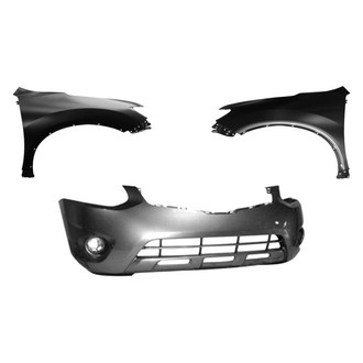 Sherman® - 3-Piece (Front Bumper Cover, Driver and Passenger Side Fender) (Value Line)