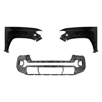 Sherman® - 3-Piece (Front Bumper Cover, Driver and Passenger Side Fender) (Value Line)