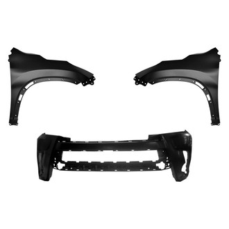Sherman® - 3-Piece (Front Bumper Cover, Driver and Passenger Side Fender) (Value Line)