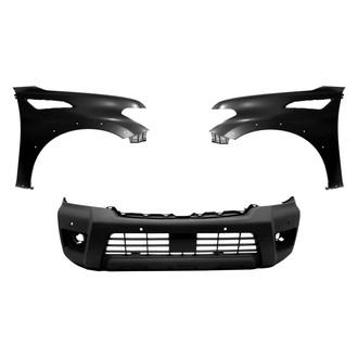 Sherman® - 3-Piece (Front Bumper Cover, Driver and Passenger Side Fender) (Value Line)