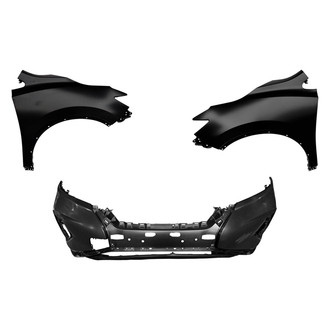 Sherman® - 3-Piece (Front Bumper Cover, Driver and Passenger Side Fender) (CAPA Certified)