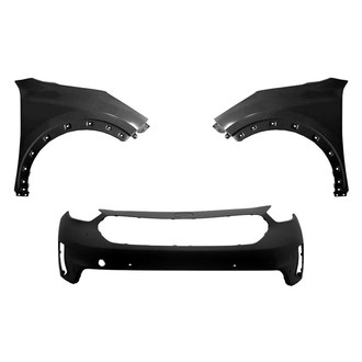Sherman® - 3-Piece (Front Bumper Cover, Driver and Passenger Side Fender) (CAPA Certified)