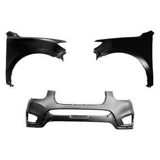 Sherman® - 3-Piece (Front Bumper Cover, Driver and Passenger Side Fender) (CAPA Certified)