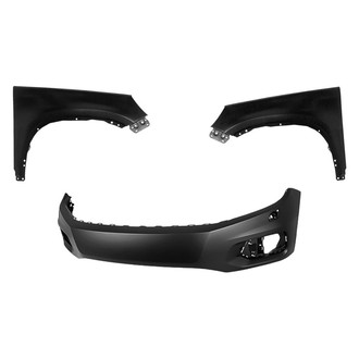 Sherman® - 3-Piece (Front Bumper Cover, Driver and Passenger Side Fender) (CAPA Certified)