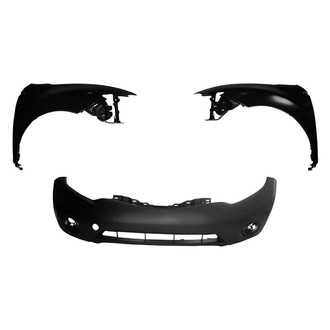 Sherman® - 3-Piece (Front Bumper Cover, Driver and Passenger Side Fender) (CAPA Certified)