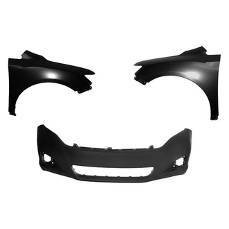 Sherman® - 3-Piece (Front Bumper Cover, Driver and Passenger Side Fender) (CAPA Certified)