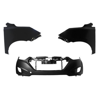 Sherman® - 3-Piece (Front Bumper Cover, Driver and Passenger Side Fender) (CAPA Certified)