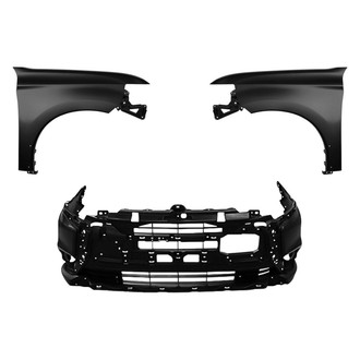Sherman® BNDL-242516 - 3-Piece (Front Bumper Cover, Driver and Passenger Side Fender) (CAPA Certified)
