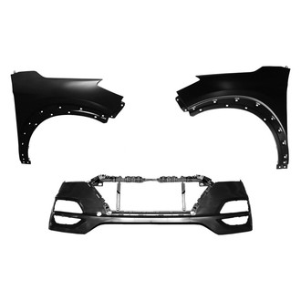 Sherman® - 3-Piece (Front Bumper Cover, Driver and Passenger Side Fender) (CAPA Certified)