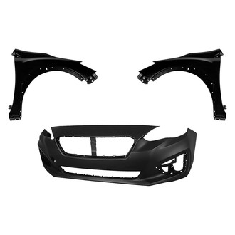 Sherman® - 3-Piece (Front Bumper Cover, Driver and Passenger Side Fender) (CAPA Certified)