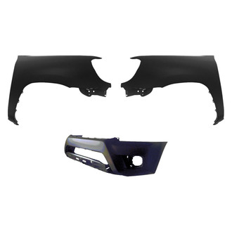 Sherman® - 3-Piece (Front Bumper Cover, Driver and Passenger Side Fender) (CAPA Certified)