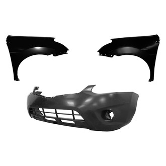 Sherman® - 3-Piece (Front Bumper Cover, Driver and Passenger Side Fender) (CAPA Certified)