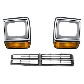 Sherman® - 3-Piece (Grille, Driver and Passenger Side Headlight Bezel) (Standard Line)