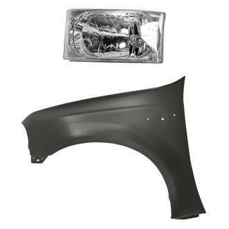 Sherman® - 2-Piece Kit (Driver Side Headlight, Front Driver Side Fender) (CAPA Certified)